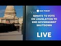 Watch live: Senate to vote on legislation to end government shutdown