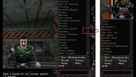 Wizardry 8 fan-patch 1.28 Dont show non existent keywords