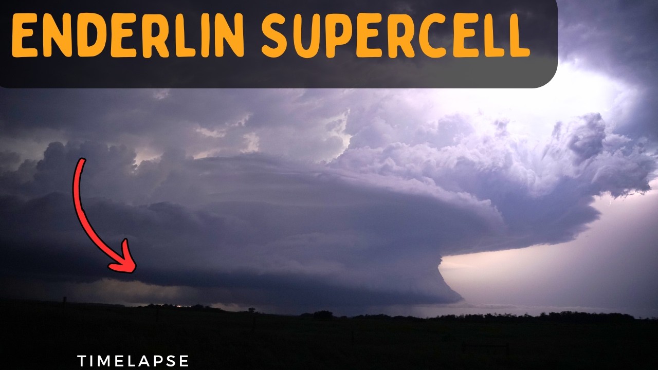 Epic Timelapse of Enderlin EF5 Supercell and Derecho #supercell # ...