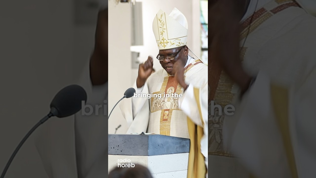 🐑 Unglaubliche Freude über den Mariathon 2024 bei Erzbischof Matthew Man-Oso Ndagoso #shorts
