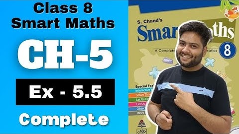 Smart Maths Class 8, Chapter - 5|| Exercise 5.5|| Data Handling