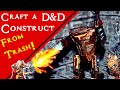 Custom Dwarven Automaton / Construct Miniature for D&D + Fire Effect Painting