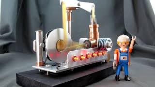 Stirling engine - Hot air engine - Recycled materials