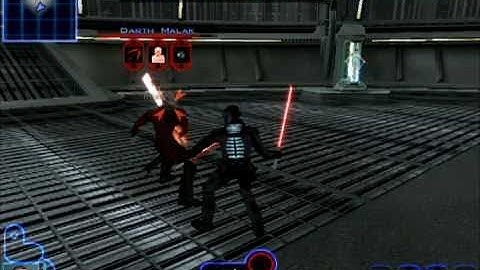 Defeating Darth Malak (the final battle)