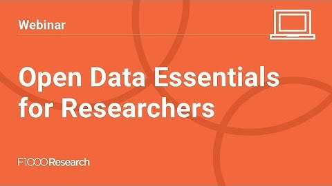 Open Data Essentials for Researchers
