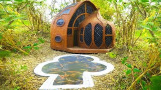 Building Unique Fish Pond For My Primitive House