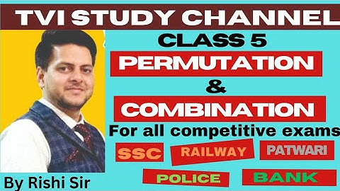 Complete Permutations And Combinations(क्रमचय & संचय)||@tvistudychannel4840  LIVE BY Rishi sir..