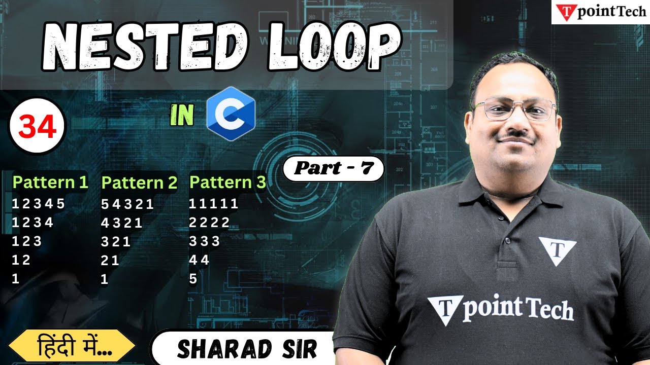 Nested Loop in C Language Part-7 | C Programming Language | Tpoint Tech ...