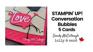 Stampin' Up! Conversation Bubbles Love for You Card Tutorial