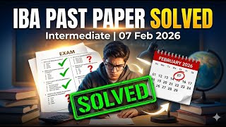 Computer intermediate  Past Paper 07-02-2026 Solved