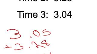 Average Time Calculation