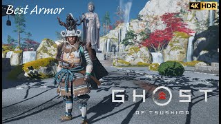 Ghost of Tsushima Iki Island&#39;s Best Armor ⚔️شبح تسوشيما – أسطورة ريكو ذو اليد السوداء | درع ساروقامي