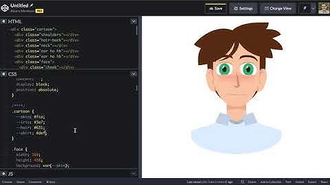 Drawing a cartoon character with HTML and CSS