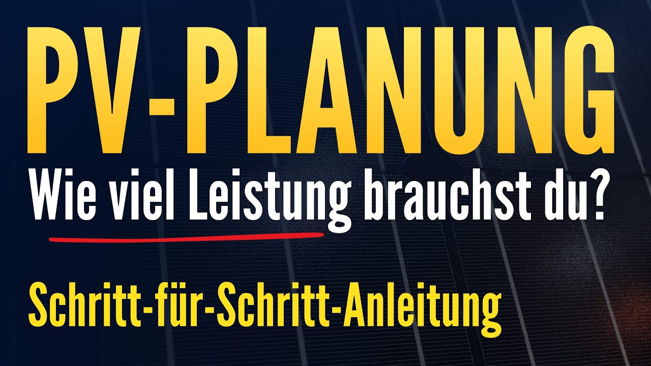 So planst du deine Photovoltaik Anlage richtig – auf YouTube ansehen