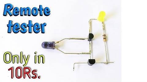 Remote tester with IR LED and transistor || by es tech knowledge