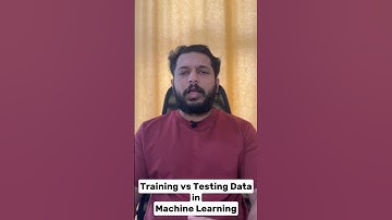 Training vs Testing Data in Machine Learning #machinelearning #datascience