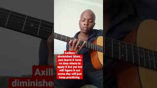 Auxiliary diminished blues scale on Acoustic Guitar demo #shorts