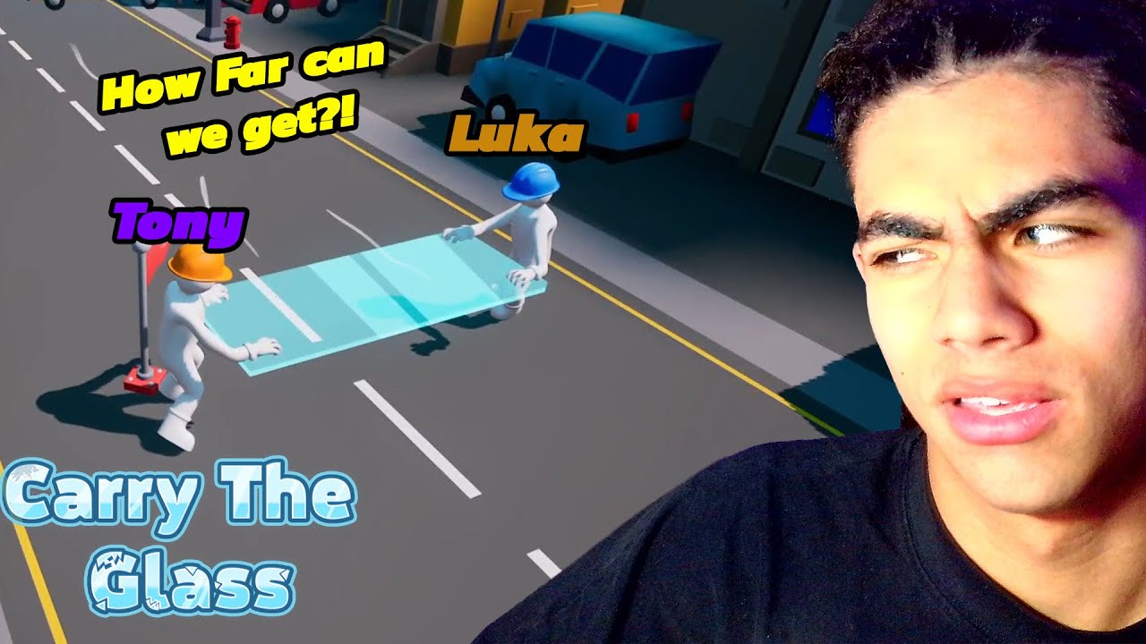 PLAYING CARRY THE GLASS WITH FRIENDS!