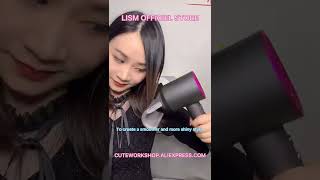 Professional Hair Dryer With Flyaway Attachment Negative Ionic Premium HD08 Hair Dryers Multifunctio