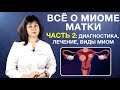 Миома матки. часть 2. Диагностика и лечение миомы матки. Виды миом и классификация