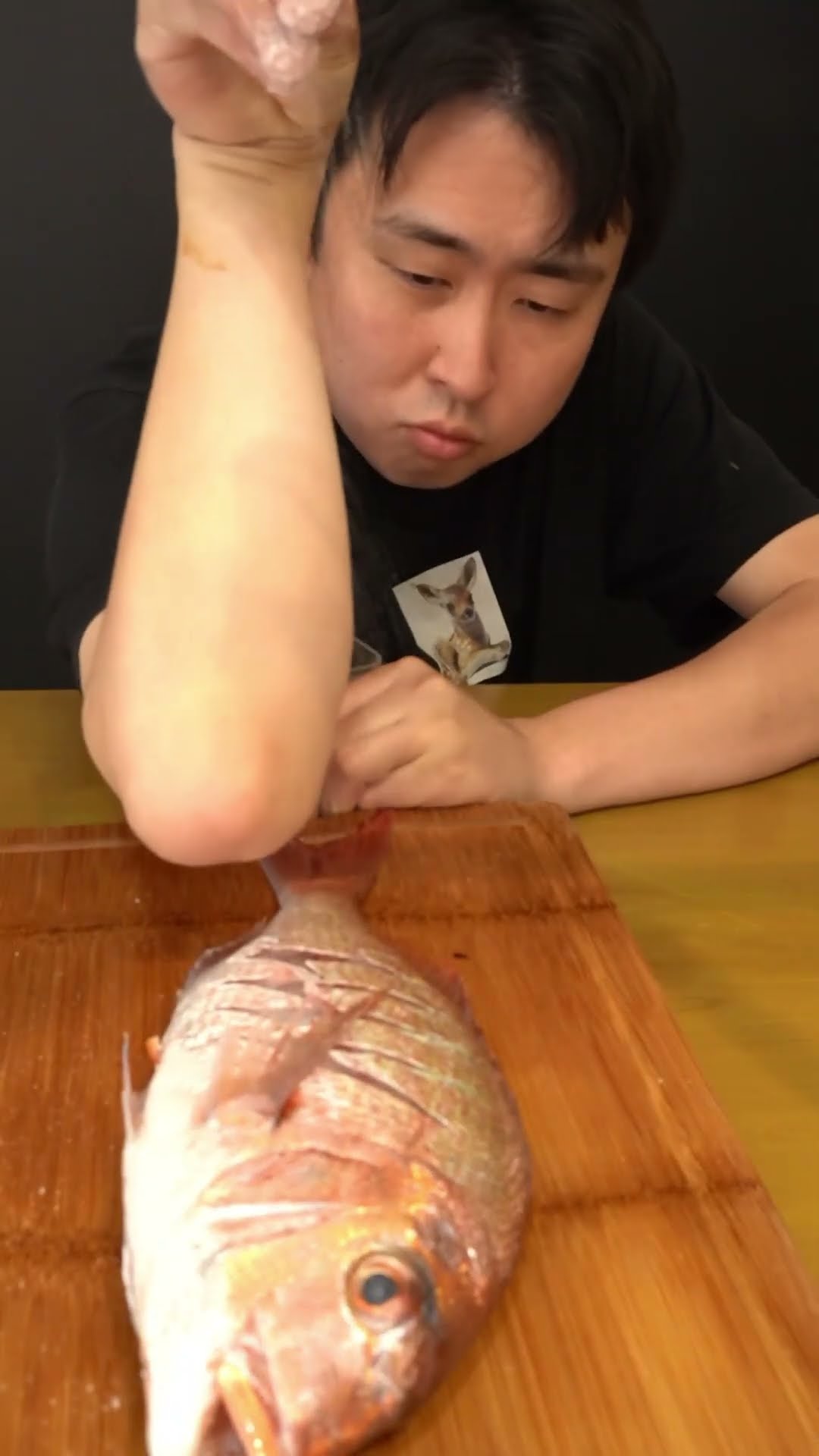 マダイの塩焼きができた