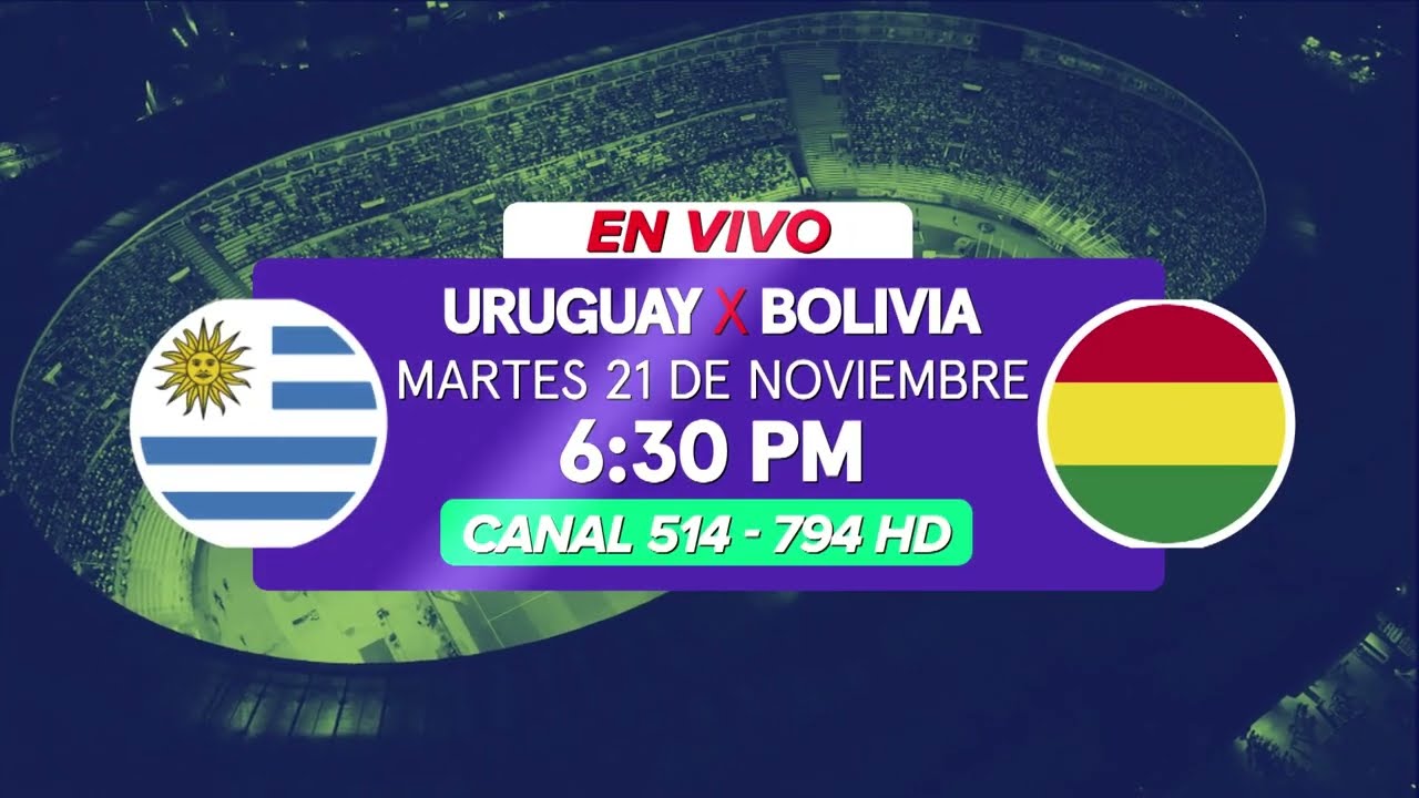 Ver Bolivia vs Uruguay EN VIVO en directo online gratis
