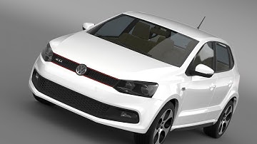 3D Model Volkswagen Polo GTI 5d 20092013 at 3DExport.com