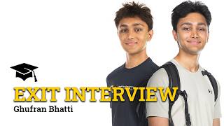 Exit Interview - Ghufran Bhatti