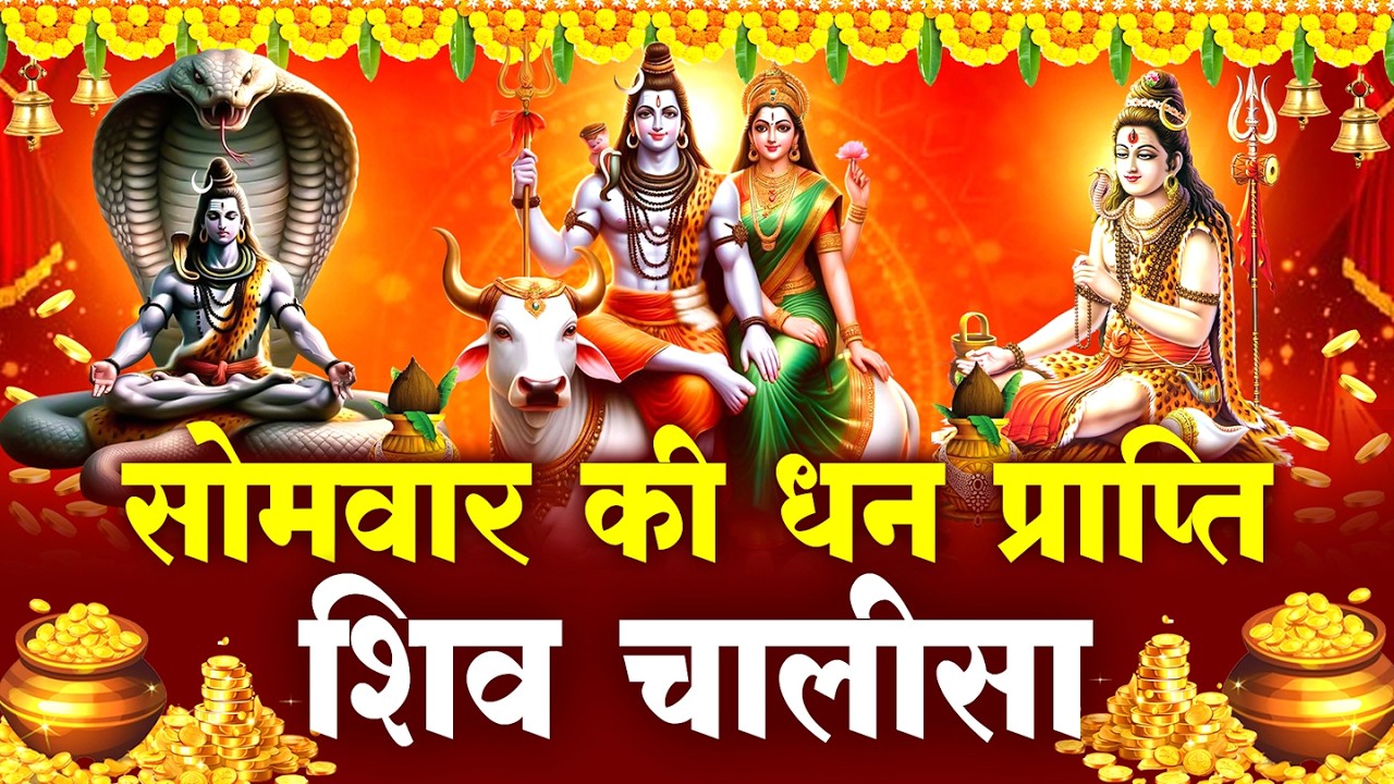 LIVE -  सोमवार के दिन प्रातः काल शिव चालीसा Shiv Chalisa सुनने से सभी मनोकामनाएं पूर्ण होती हैं