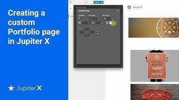 Creating a custom Portfolio page in Jupiter X