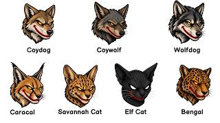 All Strange Hybrid Wolf, Dog and Cat Explained