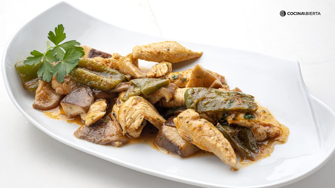 Salteado de pollo con setas // Cocina Abierta de Karlos Arguiñano