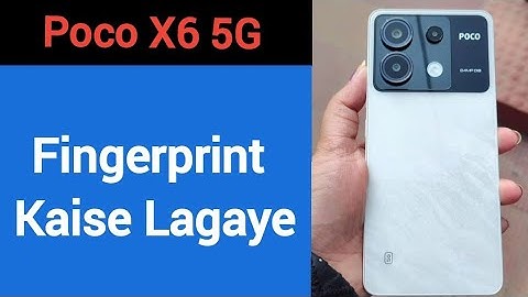 Poco X6 5G me fingerprint kaise lagaye, how to set fingerprint lock in Poco X6 5G