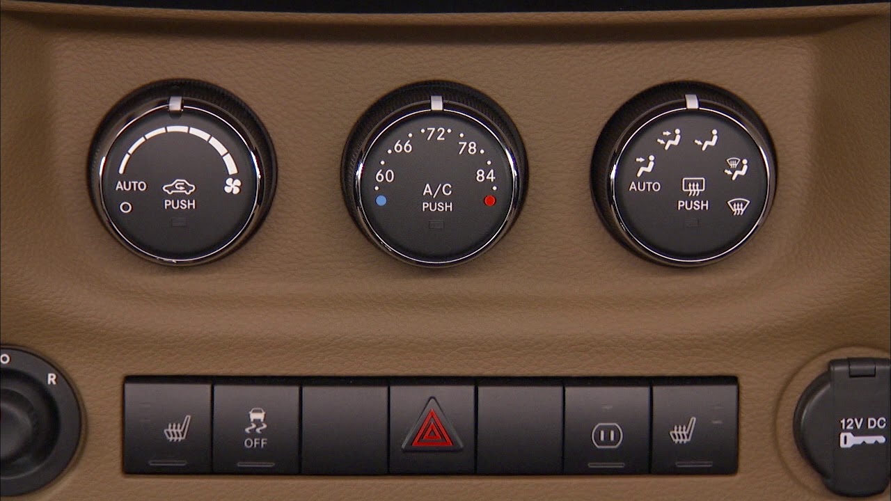 Automatic Climate Controls-Using automatic temperature control on 2018 Jeep  Wrangler (JK) - YouTube