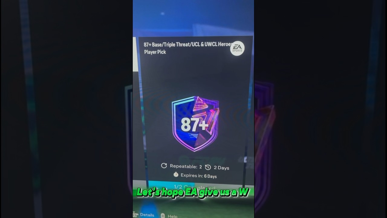 1 of 4 87+ Base/TT/UCL & UWCL Hero pick! EA did us Dirty 🤣