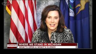 Where we stand in Michigan: What's open and what's closed