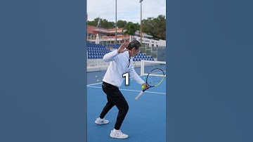Hack your weight shift in 3 moves! ﻿﻿﻿﻿😎﻿﻿﻿﻿🎾 #tennis #tennistips #tenniscoach #forehand