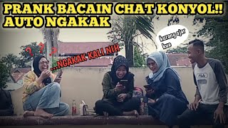 PRANK SURUH BACAIN CHAT KONYOL ‼️ ENDINGNYA NGAKAK 🤣🤣🤣 Part 01.