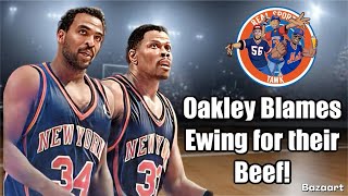 Charles Oakley Rips Patrick Ewing- “He never stood up for me but that’s how he was a Knick anyway!”