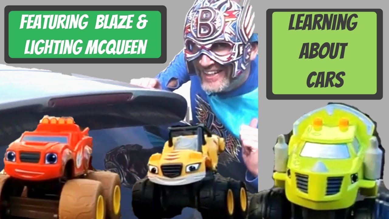 Learning about cars with Lightning McQueen & Blaze Toys - The Boflet Show  - Learning for children