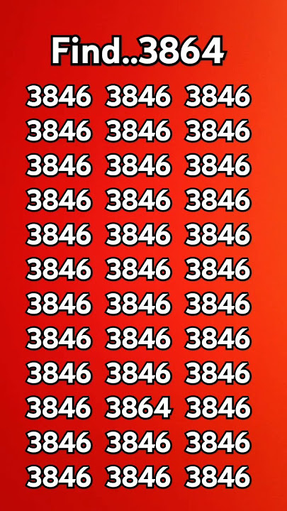 Find the number #3846 #quiz