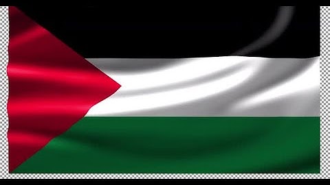 Palestine Flag Waving Wave Silk Fabric Seamless Loop Looped Fast Alpha Channel Flutter Fluttering