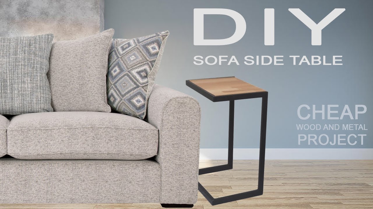 Tavolino lato divano fai da te - Diy sofa side table 