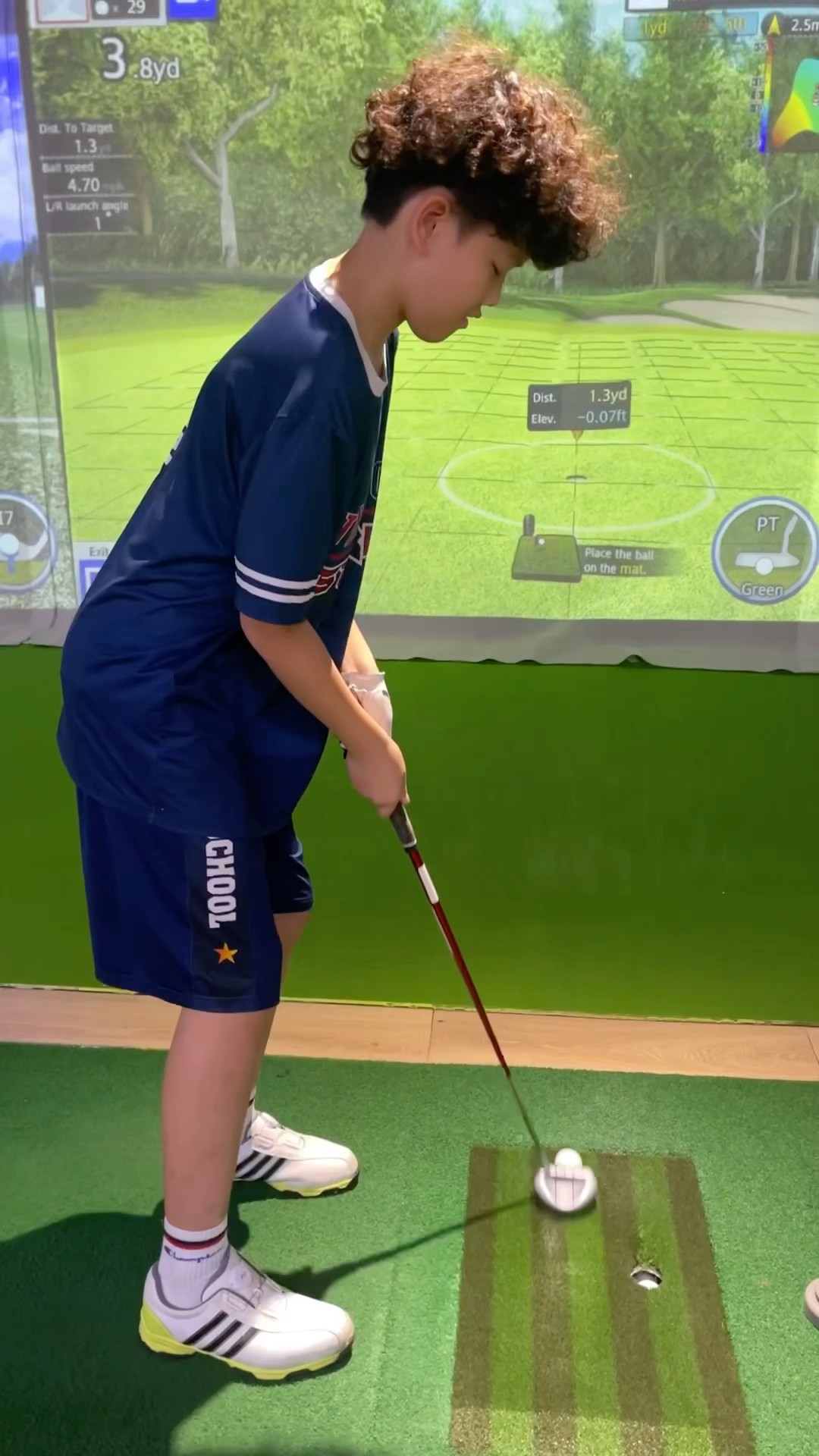 (Golf familyVN) cậu bé có cú đánh putter hay quá ?#golf #shorts