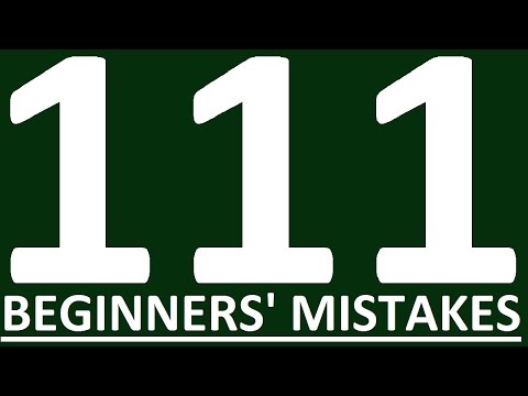 111 COMMON MISTAKES IN ENGLISH SPEAKING BEGINNERS MAKE.  Learn English Grammar Lessons For Beginners