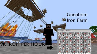 9000 Iron/Hour 1.19+ Iron Farm | Minecraft Farms