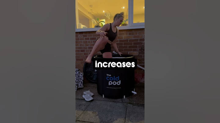 The Benefits of cold water immersion.
