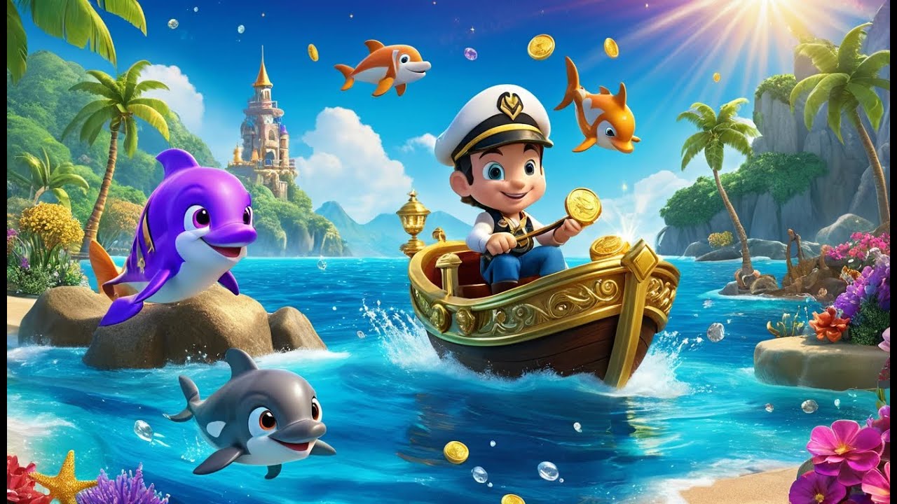 Captain Row Treasure Island | Pirate Adventure Song for Kids | Treasure Hunt Rhyme