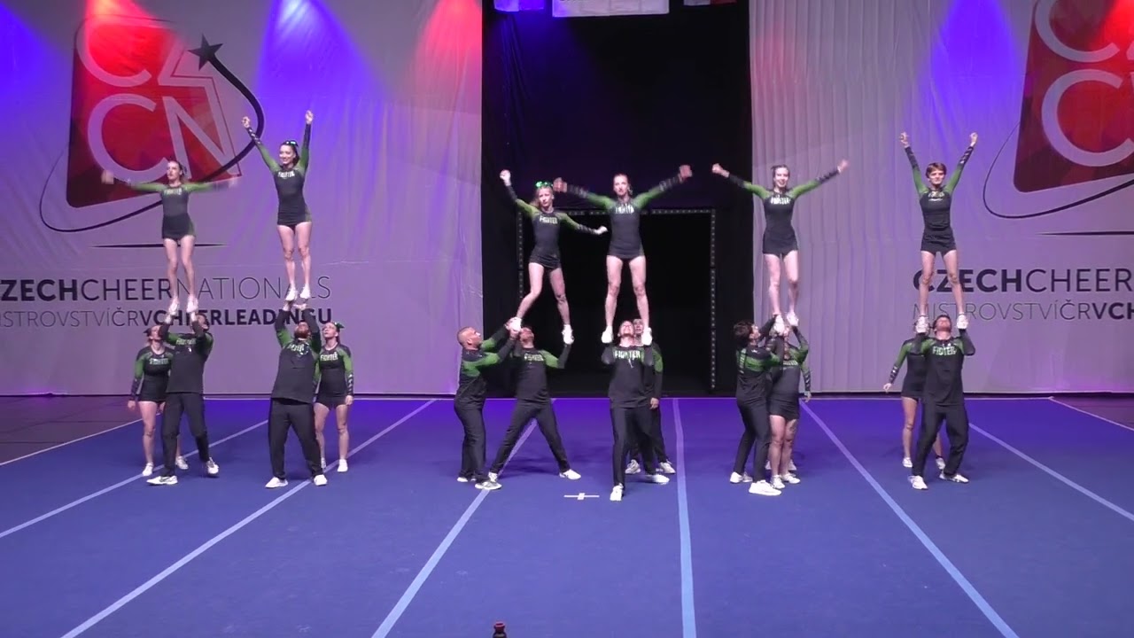MCR 2023 Fighters cheerleaders  Green Force One  [Team Cheer Senior L6 Premier Coed]