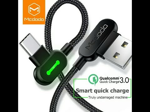 MCDODO USB Type C Gaming Fast Charging Android Charger USB-C Cable Braided L Shape 1.2 Meter MCDODO USB Type C Gaming Fast Charging Android Charger USB-C Cable Braided L Shape 1.2 Meter